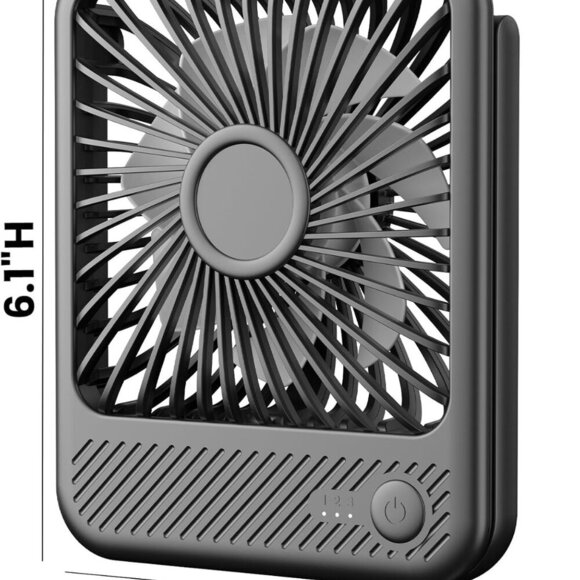 Desk Fan, Ultra Quiet 2.5-11h Battery Operated Small USB Fan with Strong Wind, 1 - Picture 2 of 7